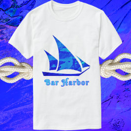 Camiseta Barco de vela de color azul marino del bar Harbour