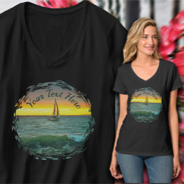 Camiseta Barco de vela en la bahía de Banderas 0884