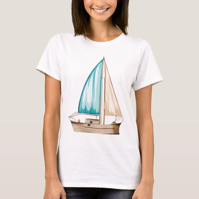 Camiseta Barco de vela femenino (Anverso)