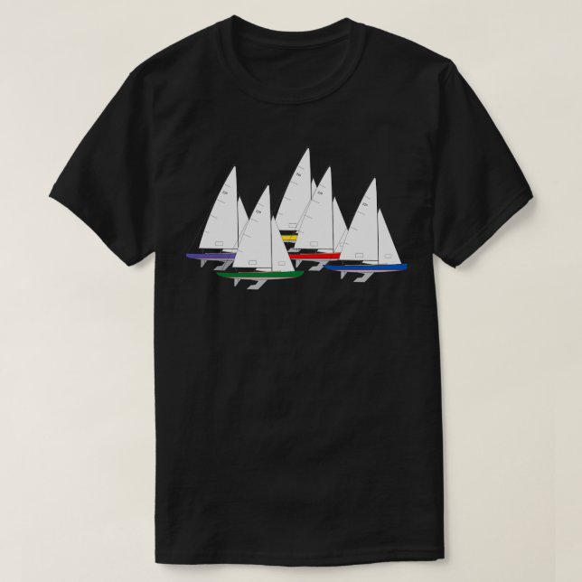 Camiseta Barco de vela internacional 210 (Diseño del anverso)