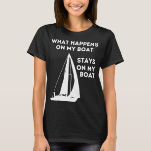 Camiseta Barco De Vela Lo Que Pasa En Cita Diciendo Pescado