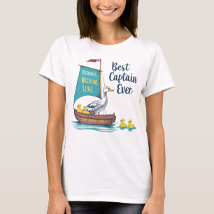 Camiseta Barco de vela Mama Duck & Babies - Arte de viajes 