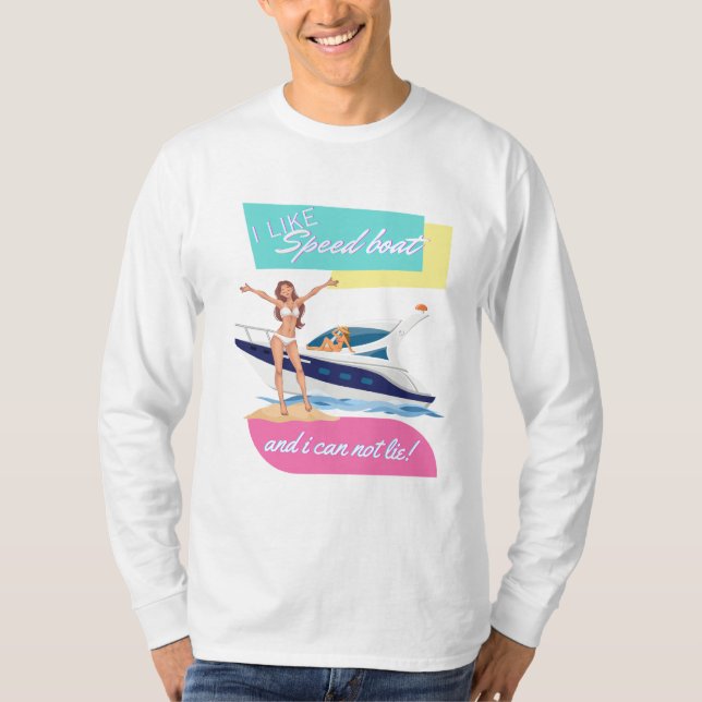 Camiseta barco de velocidad (Anverso)