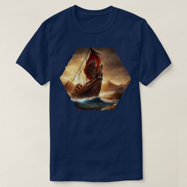 Camiseta Barco de Viaje (Diseño del anverso)