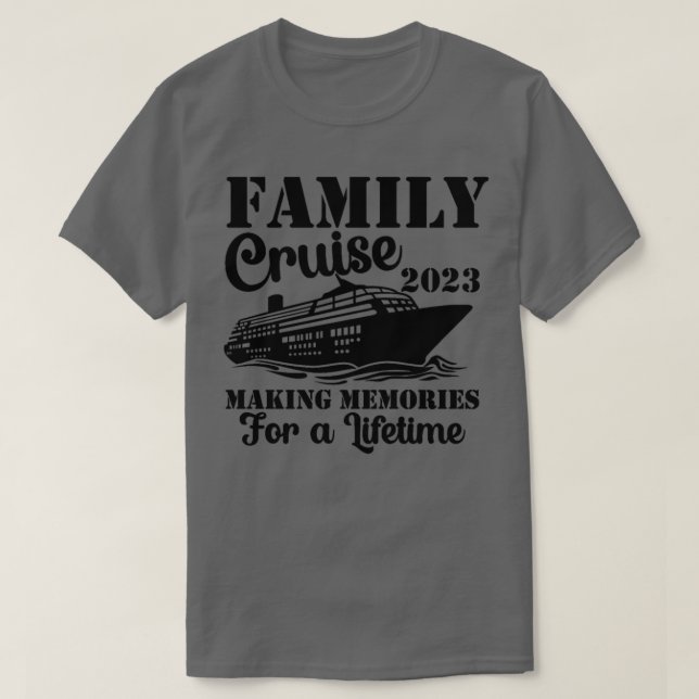 Camiseta Barco de viaje divertido de Fiesta en crucero fami (Diseño del anverso)