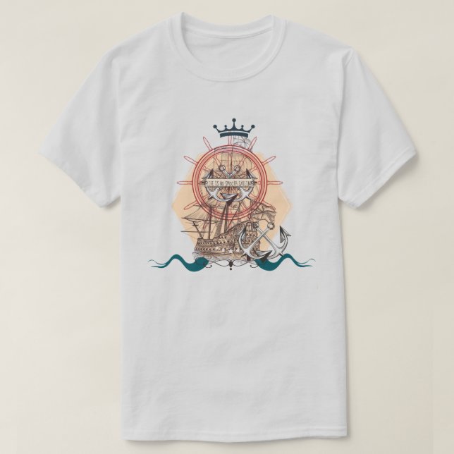 Camiseta Barco de vintage (Diseño del anverso)