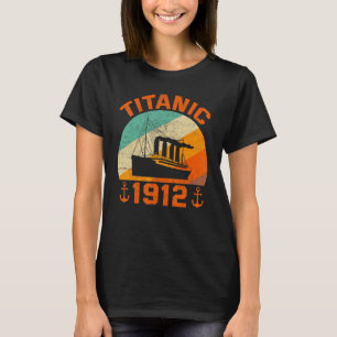 Camiseta Barco de vintage del buque de crucero Retro Titani