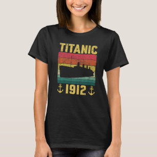Camiseta Barco de vintage del buque de crucero Retro Titani