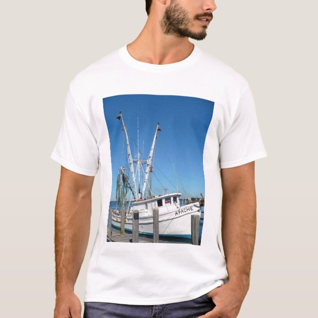Camiseta Barco del camarón de la Florida (Anverso)