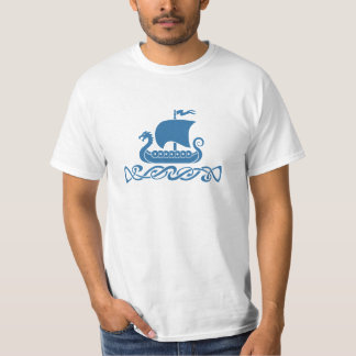 Camiseta Barco del dragón - azul