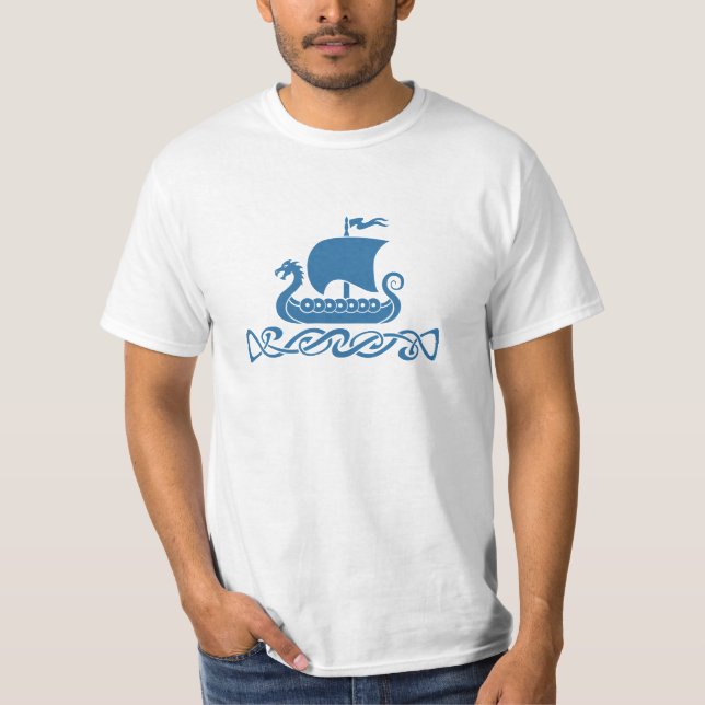 Camiseta Barco del dragón - azul (Anverso)