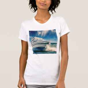 Camiseta Barco del poder que entra en el puerto de