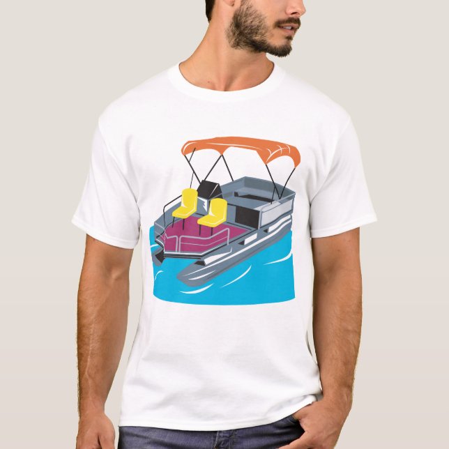 Camiseta Barco el pontón retro (Anverso)