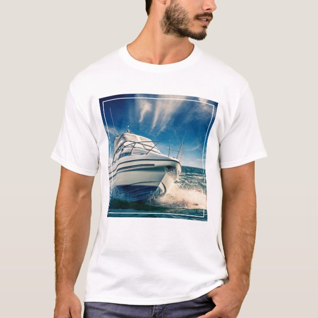 Camiseta Barco eléctrico en el puerto de Chichester (Anverso)