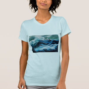 Camiseta Barco en el mar en tormenta