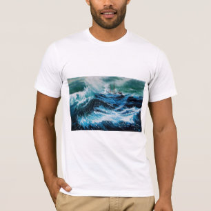 Camiseta Barco en el mar en tormenta