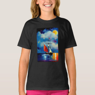 Camiseta Barco en la noche