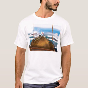 Camiseta Barco en un Atlántico tormentoso