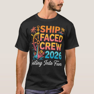 Camiseta Barco Enfrentado Tripulación Combinación Familia C