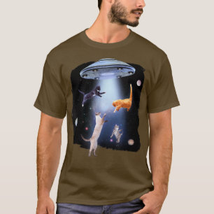 Camiseta Barco espacial Ciencia Fiction Cat Aovers 1917