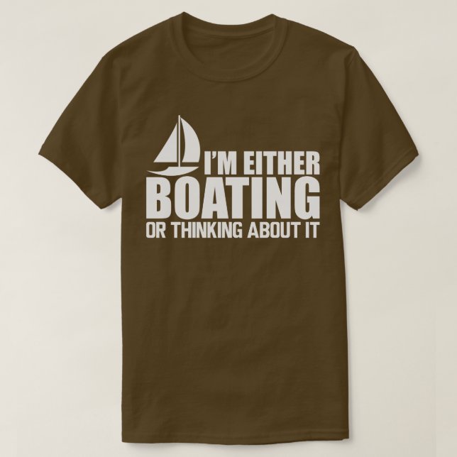 Camiseta Barco Estoy navegando o pensando en hacerlo W (Diseño del anverso)
