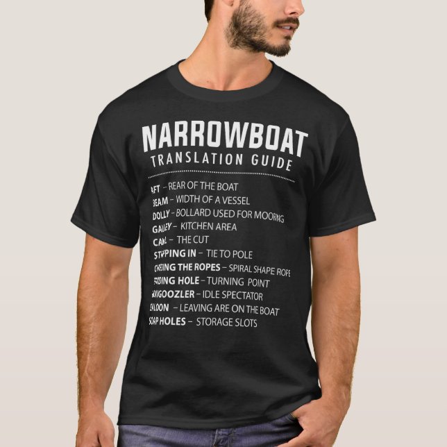 Camiseta Barco Estrecho Para Los Propietarios De Barcos Bar (Anverso)