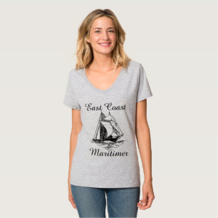 Camiseta Barco marítimo Maritimer de la costa este