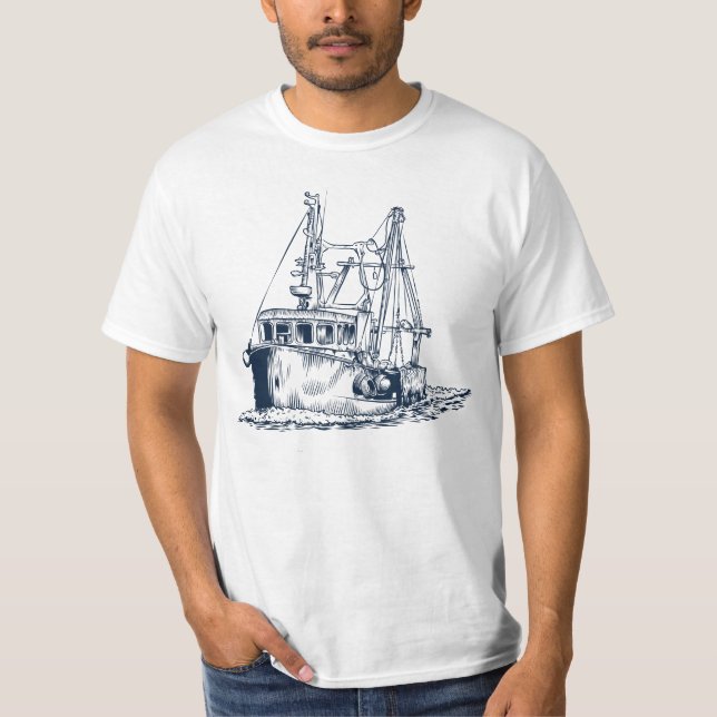 Camiseta Barco pesquero/Barco pesquero de época (Anverso)