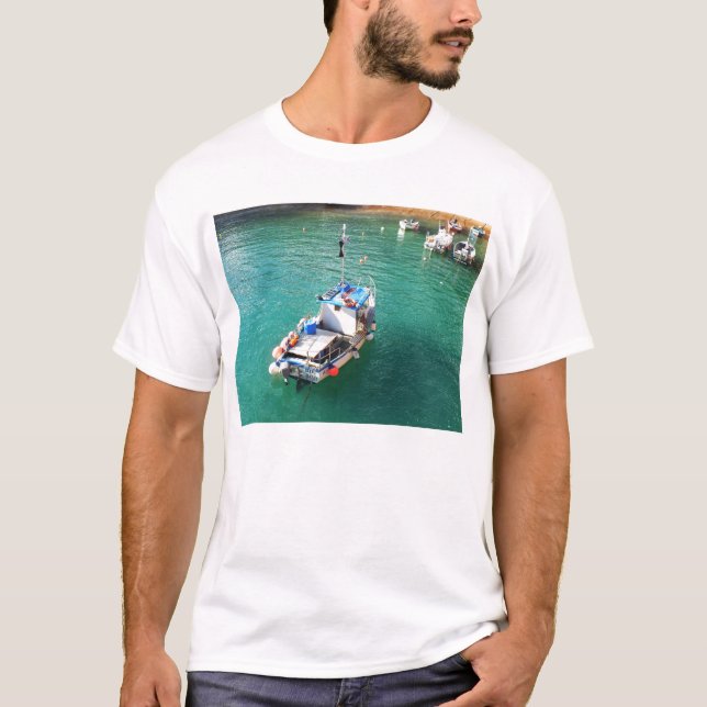 Camiseta Barco pesquero con marea alta (Anverso)