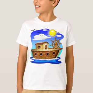 Camiseta Barco Pesquero Dibujo Animado 
