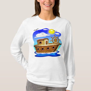 Camiseta Barco Pesquero Dibujo Animado