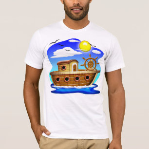 Camiseta Barco Pesquero Dibujo Animado