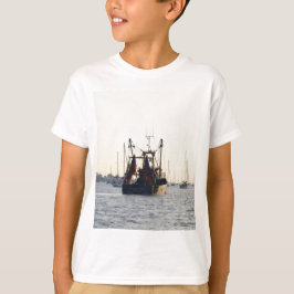 Camiseta Barco Pesquero Paz Y Abundancia Al Amanecer