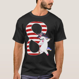 Camiseta Barco pirata 8 cumpleaños Nacimiento pirata