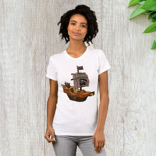Camiseta Barco pirata con bandera de cráneo