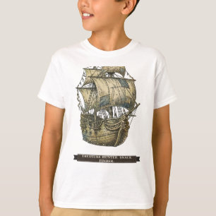 Camiseta Barco Pirata Divertido para Niños