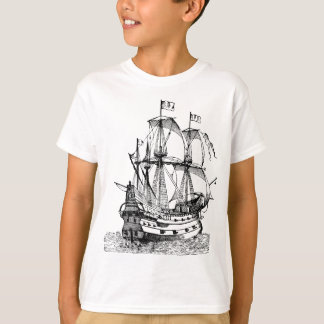 Camiseta Barco pirata gráfico antiguo de Guay