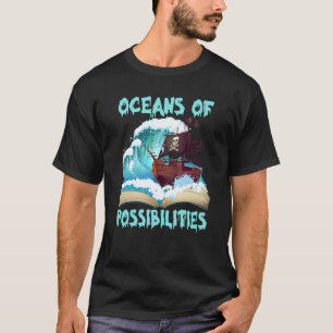 Camiseta Barco Pirata Océanos De Posibilidades Libro Verano