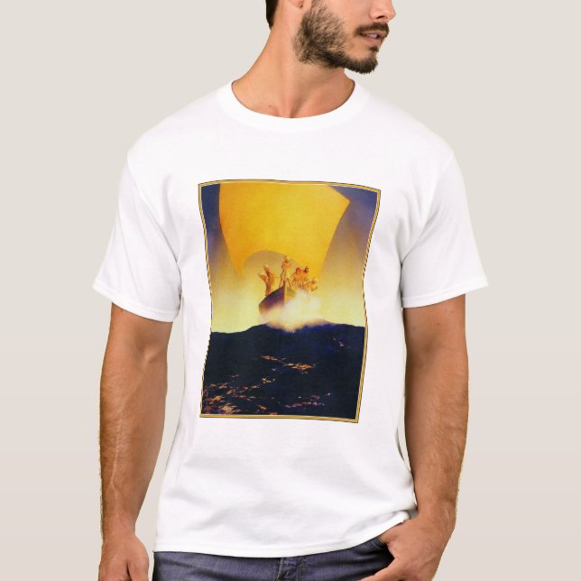 Camiseta Barco pirata - por Maxfield Parrish (Anverso)