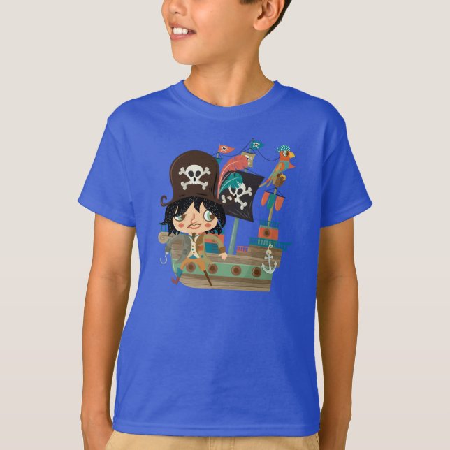 Camiseta Barco pirata y pirata (Anverso)