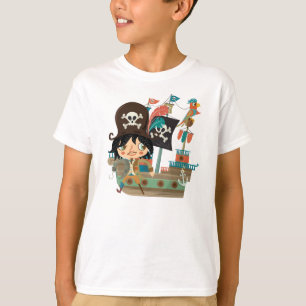 Camiseta Barco pirata y pirata