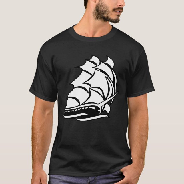 Camiseta Barco velero antiguo (Anverso)