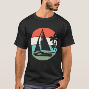 Camiseta Barco velero de estilo retro