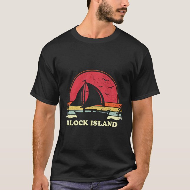 Camiseta Barco velero de Isla de Bloques Capitán Naval (Anverso)