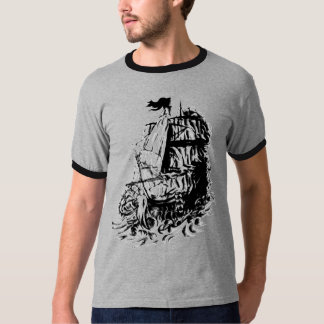 Camiseta barco viejo por la tinta (del joey)