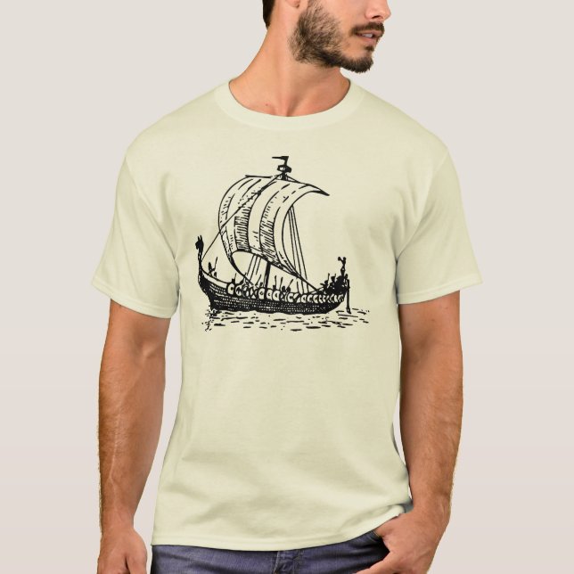 Camiseta Barco Vikingo (Anverso)