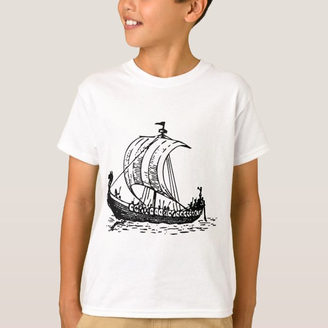 Camiseta Barco Vikingo (Anverso)