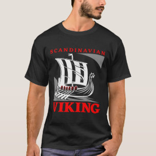 Camiseta Barco vikingo escandinavo Dragón Drakkar Thor