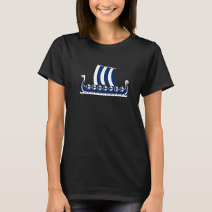 Camiseta Barco vikino finlandés Suomi Bandera Dragon