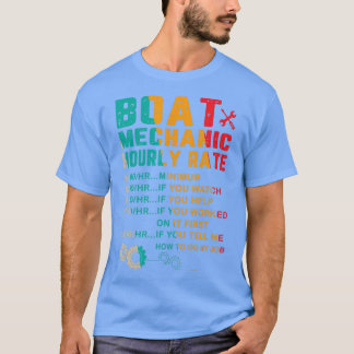 Camiseta Barco Vintage Mechanic Hourrate Boat
